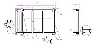 Полотенцесушитель электрический Boheme Palazzo 714 купить в интернет-магазине сантехники Sanbest