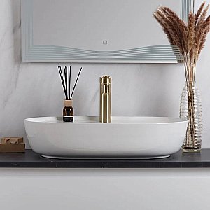 Раковина накладная Belbagno 61 BB1346 белая купить в интернет-магазине Sanbest