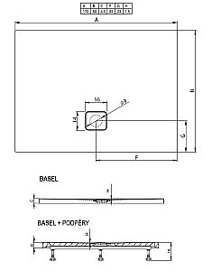 Душевой поддон Riho Basel 411 170x80 D005015005 белый купить в интернет-магазине Sanbest