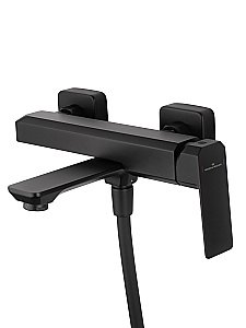 Смеситель для ванны с душем WONZON & WOGHAND DIAMOND, Черный матовый (WW-88639011-MB) купить в интернет-магазине сантехники Sanbest