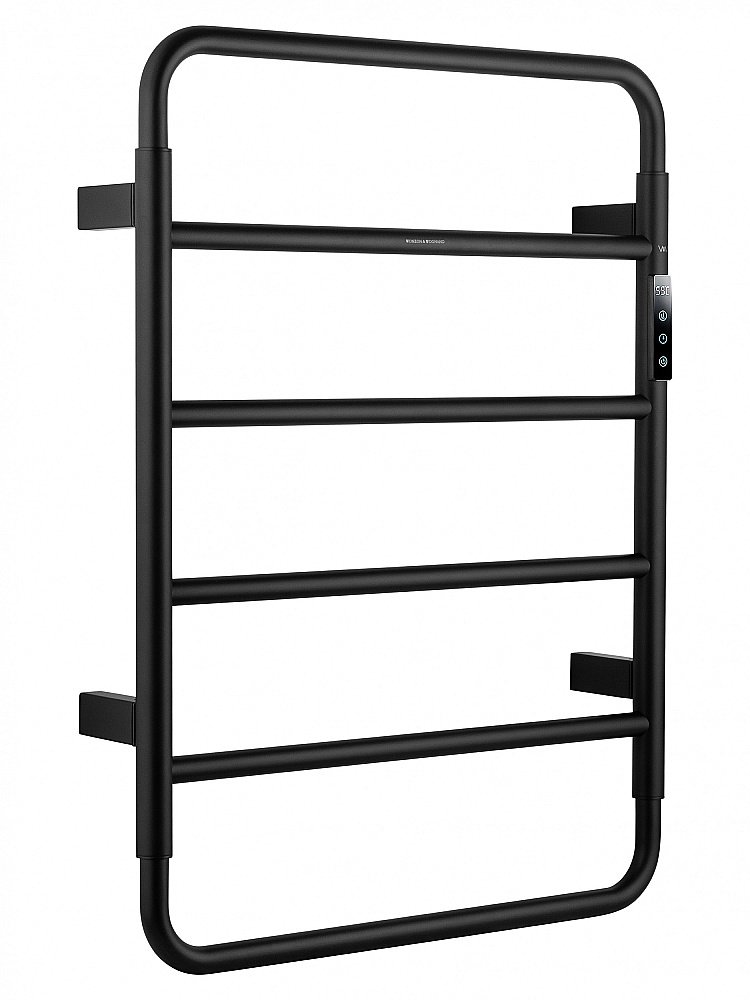 Полотенцесушитель электрический WONZON & WOGHAND WISMAR, Черный матовый (WW-AL201-MB) купить в интернет-магазине сантехники Sanbest