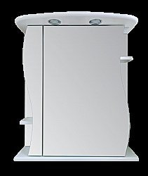 Зеркальный шкаф Misty Лиана 65 белый левое купить в интернет-магазине сантехники Sanbest