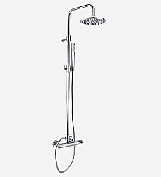 Душевая система Webert Elio EL870105015PVC хром купить в интернет-магазине сантехники Sanbest