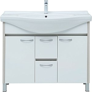 Тумба с раковиной Aquanet Донна 274164 100 белый дуб/белый для ванной в интернет-магазине Sanbest