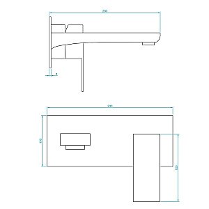 Смеситель для раковины RGW Shower Panels SP-46 51140546-01 хром купить в интернет-магазине сантехники Sanbest