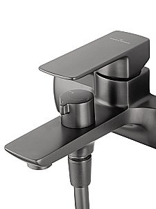 Смеситель для ванны с душем WONZON & WOGHAND EDGE, Темный графит (WW-88639003A-BGM) купить в интернет-магазине сантехники Sanbest