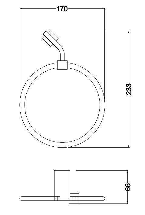 Полотенцедержатель Schein WATTEAU 125E1 хром купить в интернет-магазине сантехники Sanbest