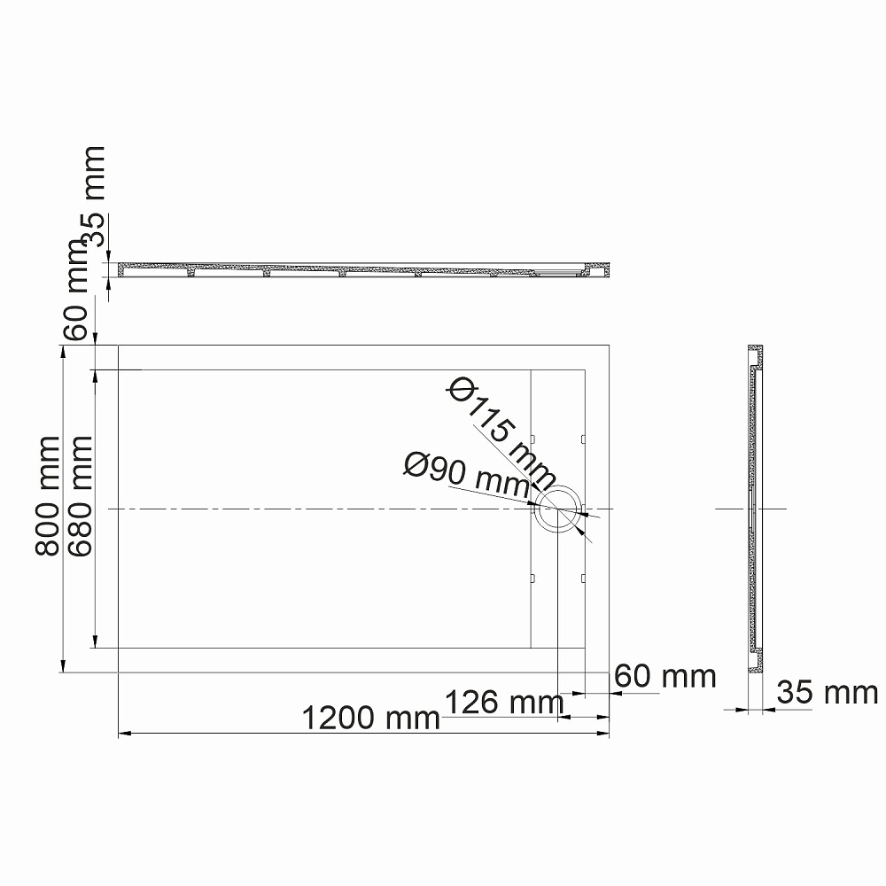 Душевой поддон WasserKRAFT Mindel 85T06 купить в интернет-магазине Sanbest