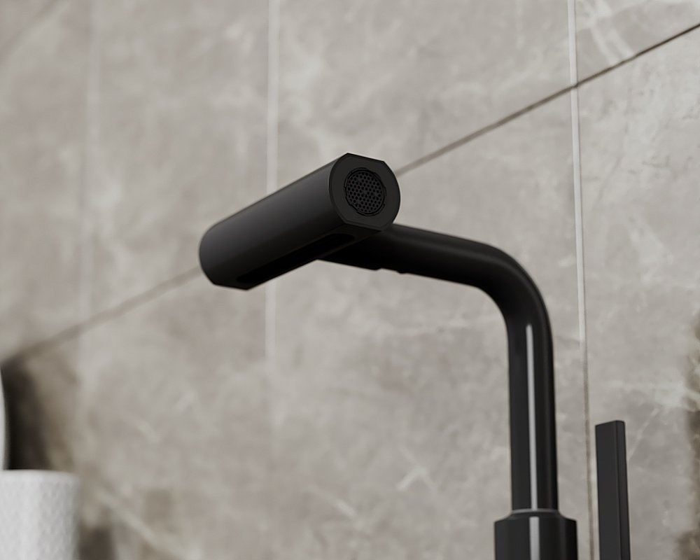 Смеситель для кухни Rush Tinos TI3732-17Black черный матовый купить в интернет-магазине сантехники Sanbest