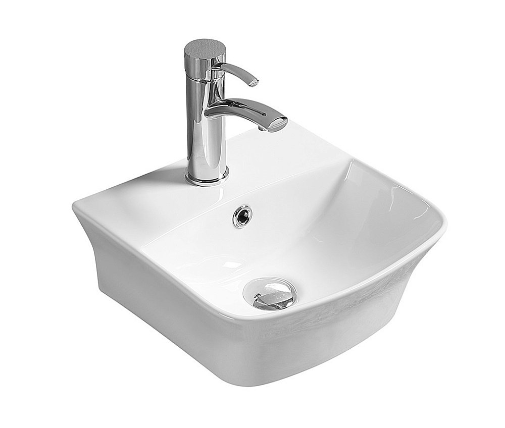 Раковина накладная SantiLine 45 SL-2006 белая купить в интернет-магазине Sanbest