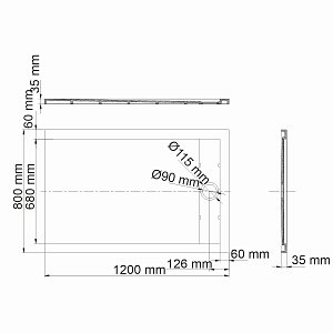 Душевой поддон WasserKRAFT Mindel 85T06 купить в интернет-магазине Sanbest