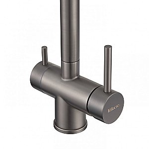 Смеситель для кухни Milacio Ultra MCU.554.GM вороненая сталь купить в интернет-магазине сантехники Sanbest