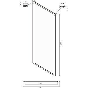 Душевой уголок Ambassador Forsa NX 17021101NX-70NX 100х70  стекло прозрачное/профиль хром купить в интернет-магазине Sanbest
