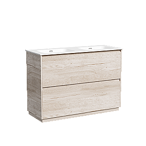 Тумба с раковиной Sancos Libra Floor 120 LB120F-2EG дуб галифакс натуральный для ванной в интернет-магазине Sanbest