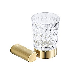 Стакан для зубных щеток CeramaLux Florenzia 63102 золото матовое купить в интернет-магазине сантехники Sanbest