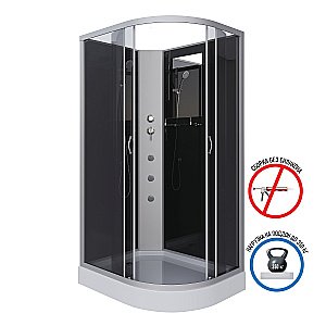 Душевая кабина Niagara Classic NG-3512-14BKG 120х80 с гидромассажем купить в интернет-магазине Sanbest