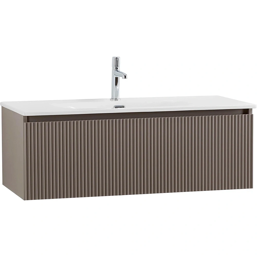 Тумба для раковины Belbagno UNO 100 UNO-1000-1C-SO-СO+CZR-8073-100 бежевая матовая для ванной в интернет-магазине Sanbest