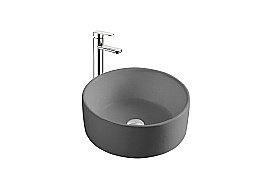 Раковина накладная Aquatek AQ5118-MG серая матовая купить в интернет-магазине Sanbest