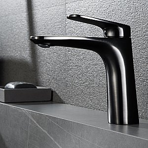 Смеситель для раковины Black&White Universe UK8701B черная матовая купить в интернет-магазине сантехники Sanbest