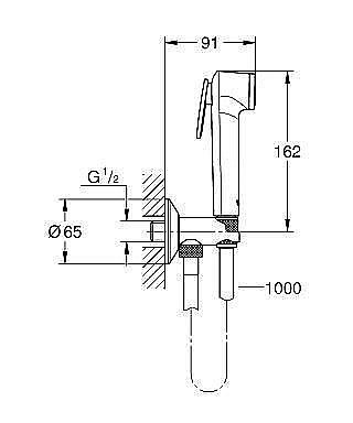Душевой гарнитур Grohe Tempesta-F Trigger Spray 26358000 купить в интернет-магазине сантехники Sanbest