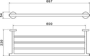 Полка Aquatek Оберон AQ4222MB черная матовая купить в интернет-магазине сантехники Sanbest