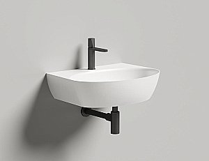 Раковина Salini ALDA WALL 02 140322M 58 из искусственного камня S-Stone, белая матовая купить в интернет-магазине Sanbest