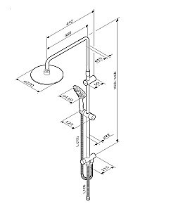 Душевая система AM.PM Like F0780022 купить в интернет-магазине сантехники Sanbest