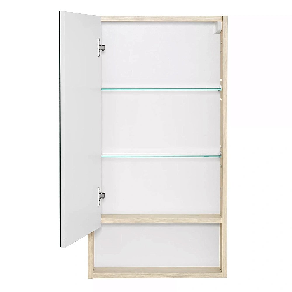 Зеркальный шкаф Акватон Сканди 45 белый/дуб верона купить в интернет-магазине сантехники Sanbest