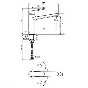 Смеситель для кухни Ideal Standard CeraPlan III B0952AA купить в интернет-магазине сантехники Sanbest