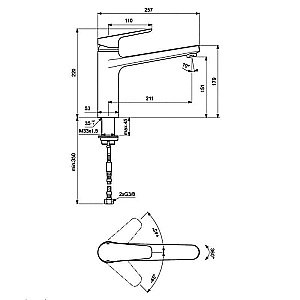 Смеситель для кухни Ideal Standard CeraPlan III B0952AA купить в интернет-магазине сантехники Sanbest
