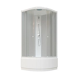 Душевая кабина Parly Tomorrow EF821, ABS-поддон, верхний тропический душ, белая купить в интернет-магазине Sanbest