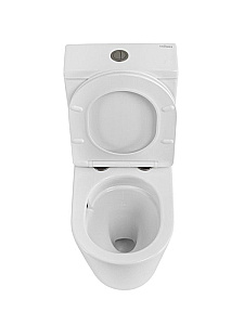 Унитаз напольный CEZARES LINER CZR-6726-CP-TOR/SC безободковый, смыв торнадо, с бачком, с крышкой микролифт, белый купить в интернет-магазине Sanbest