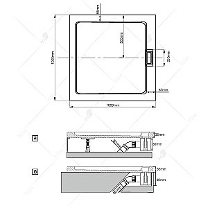 Сифон RGW Q10-C для душевых поддонов серии GWS купить в интернет-магазине сантехники Sanbest