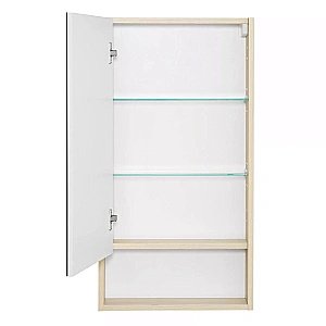 Зеркальный шкаф Акватон Сканди 45 белый/дуб верона купить в интернет-магазине сантехники Sanbest