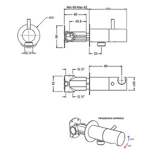 Гигиенический душ Cisal SHOWER CV00797540 черный матовый купить в интернет-магазине сантехники Sanbest