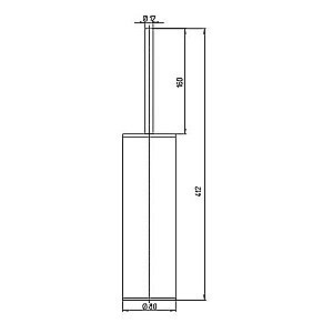 Ершик для туалета PAINI Pixel 81CR061 хром купить в интернет-магазине сантехники Sanbest