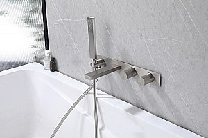 Смеситель для ванны ABBER Rund AF8730SP сатин купить в интернет-магазине сантехники Sanbest