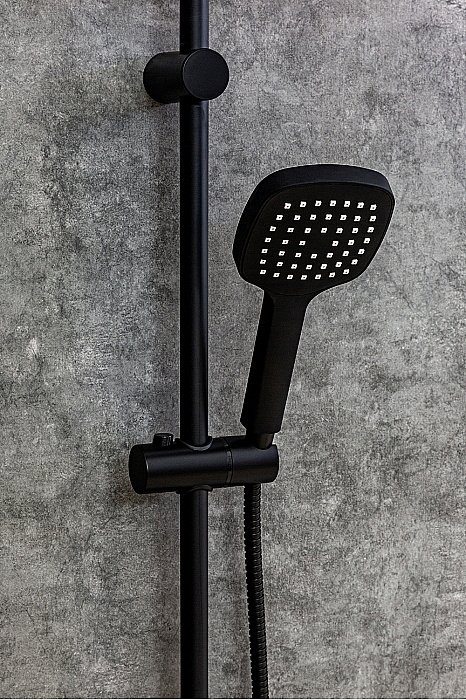 Душевая система Orange Aristo M19-944b черный матовый купить в интернет-магазине сантехники Sanbest
