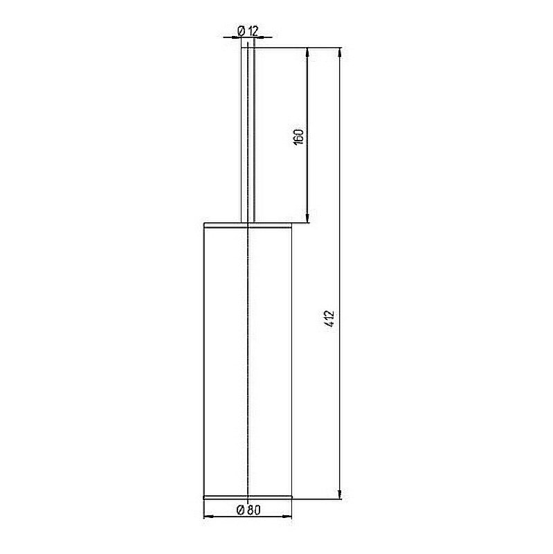 Ершик для туалета PAINI Pixel 81CR061 хром купить в интернет-магазине сантехники Sanbest