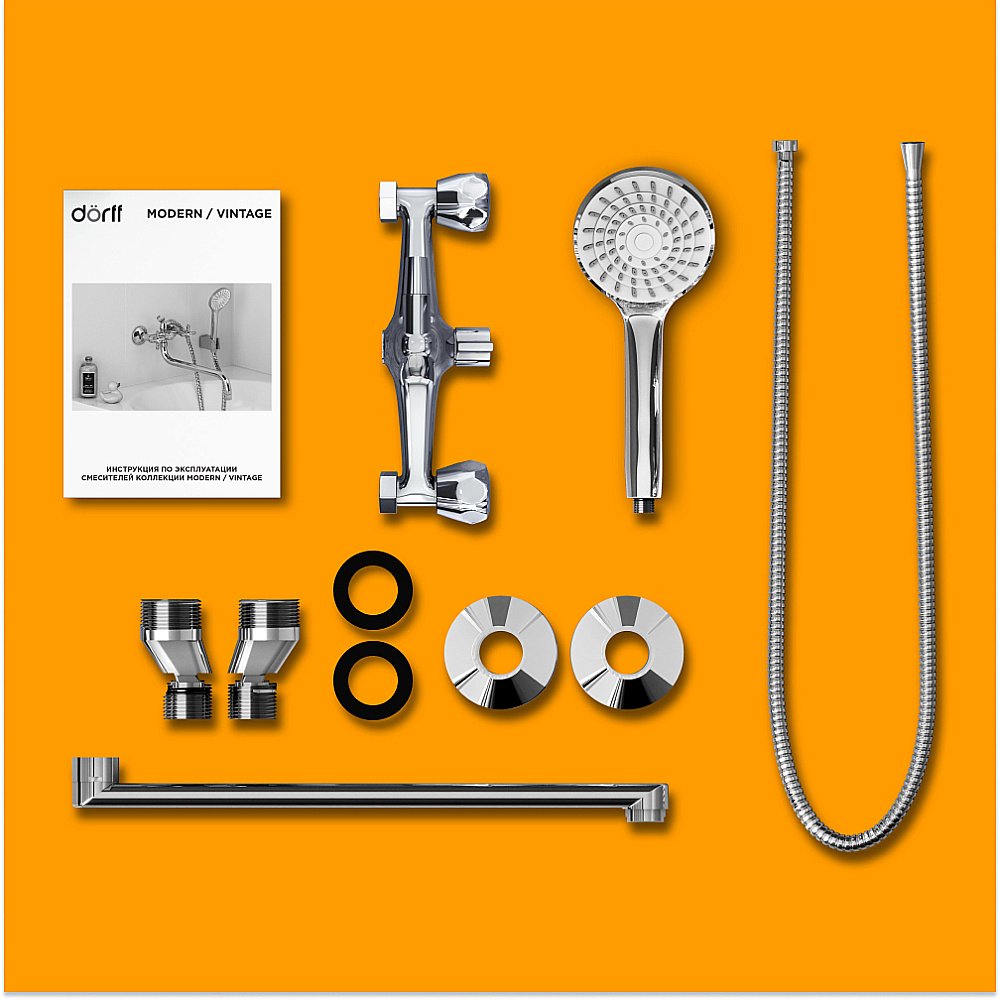 Смеситель для ванны Dorff Modern D7095000 хром купить в интернет-магазине сантехники Sanbest