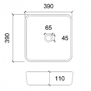 Раковина накладная ABBER Glas AK2311B черная купить в интернет-магазине Sanbest