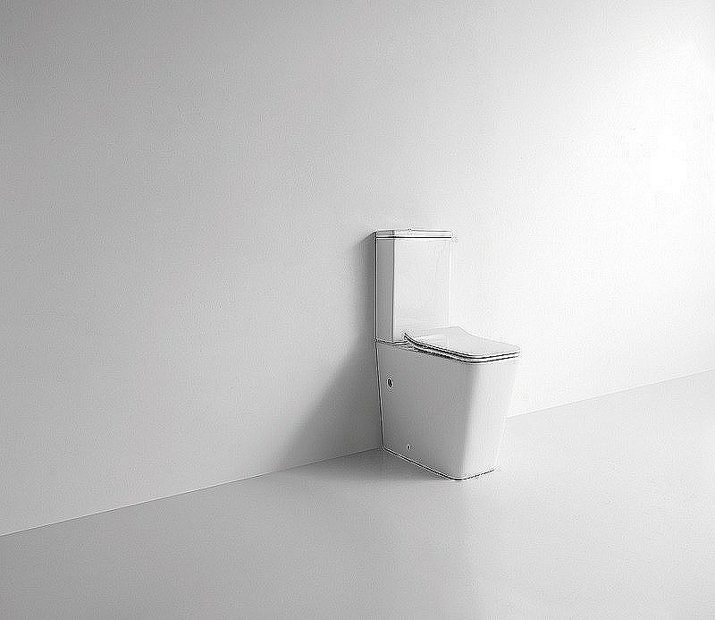 Унитаз напольный Ceramalux TR2170 белый, с крышкой микролифт, слив торнадо купить в интернет-магазине Sanbest