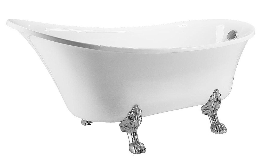 Ванна акриловая Grossman Retro 162х71 GR-1002M белая матовая купить в интернет-магазине Sanbest