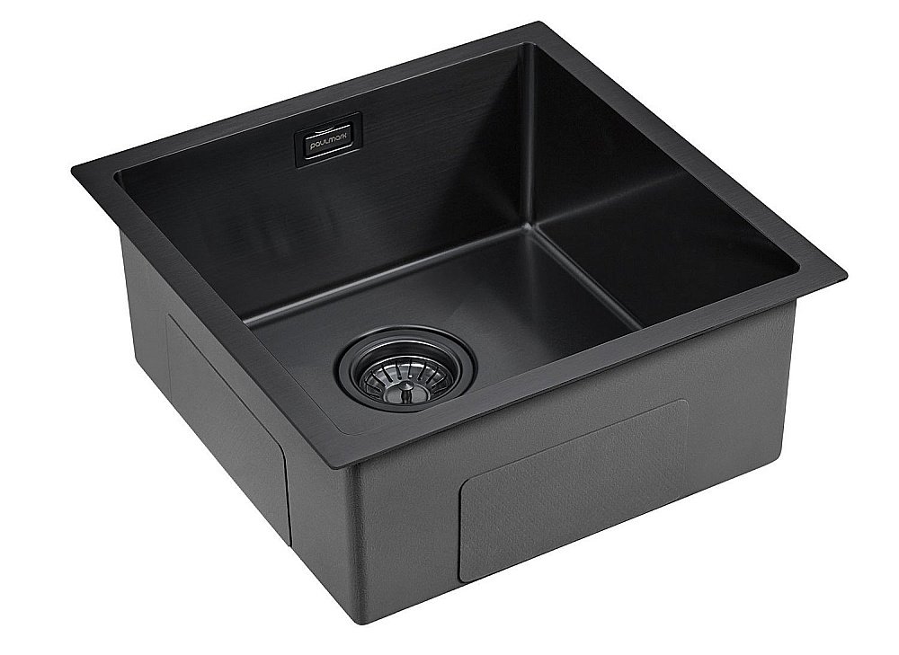 Мойка кухонная Paulmark Aller PM904444-GM Черная купить в интернет-магазине сантехники Sanbest