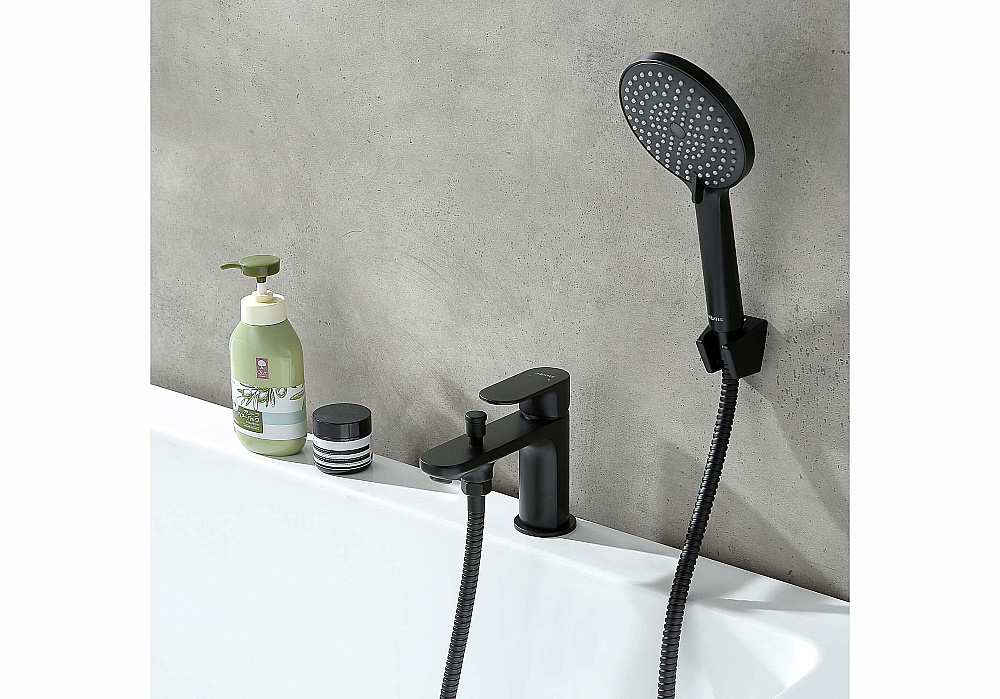 Смеситель для ванны Aquatek Альфа AQ1944MB черный матовый купить в интернет-магазине сантехники Sanbest