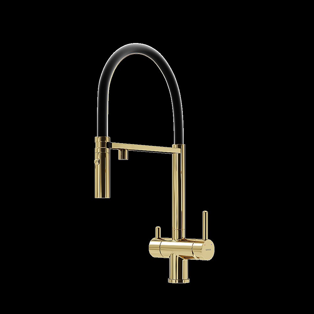 Смеситель для кухни Sancos Imola SC4010ZG полированное золото купить в интернет-магазине сантехники Sanbest