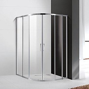 Душевой уголок Cezares Molveno 110x100 MOLVENO-RH-22-110/100-C-Cr-IV стекло прозрачное/профиль хром купить в интернет-магазине Sanbest