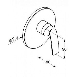 Смеситель для душа Kludi Balance 526558775 черный купить в интернет-магазине сантехники Sanbest