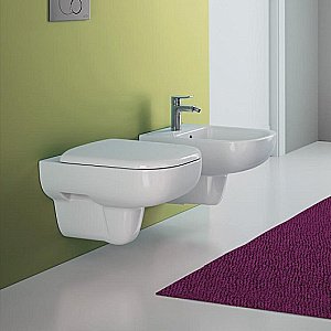 Унитаз подвесной Geberit Smyle 500.210.01.1 белый, антивсплеск, безободковый купить в интернет-магазине Sanbest