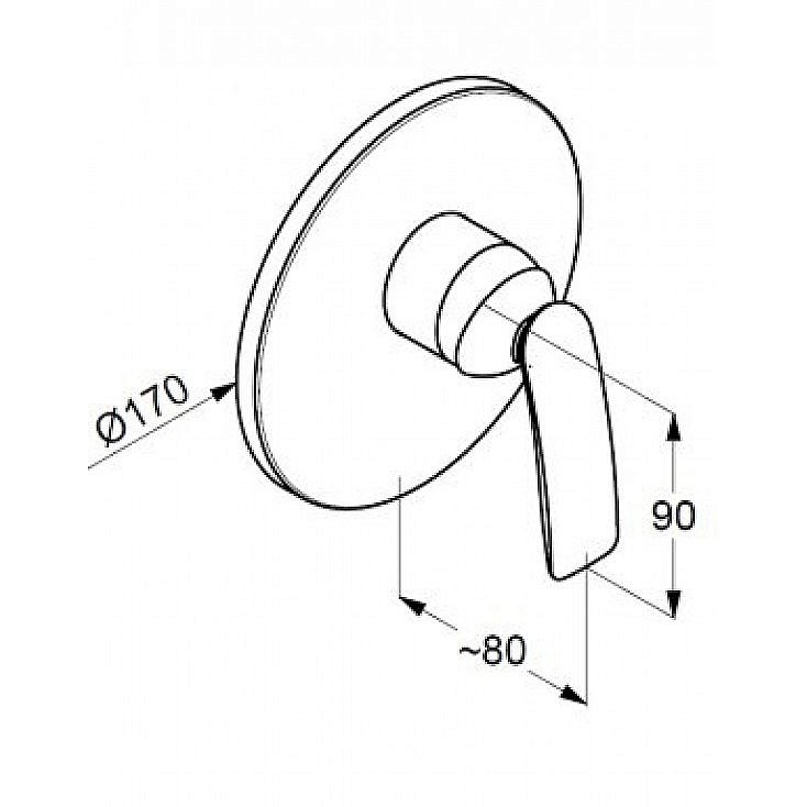 Смеситель для душа Kludi Balance 526558775 черный купить в интернет-магазине сантехники Sanbest